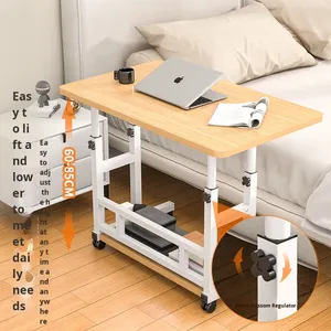 Mesita de noche de estudio de dormitorio de estudiante pequeño movible Escritorio de dormitorio de hogar para uso en computadora para escribir