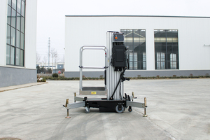 Plataformas DE TRABAJO evadidas de construcción 14M 12M 10M Aerail Plataforma de trabajo de aluminio con un solo mástil - Product Image 4