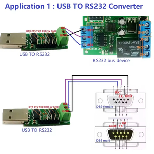 USB to Serial Port Multi-function Converter Module RS232 TTL CH340 SP232 IC WIN10 for Pro Mini STM32 AVR PLC PTZ Modubs - Product Image 4