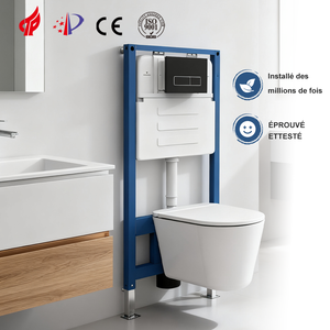 โถแขวนผนังเซรามิกสีขาวดำเทาน้ำตาลพร้อมถังเก็บน้ำแบบปิดที่ทันสมัยผู้จัดจำหน่ายในโรงงาน - Product Image 2