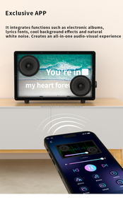 LCD yüzen şarkı sözleri ekran Bluetooth hoparlör Android sistem desteği Spotify Apple-müzik Youtube - Product Image 2