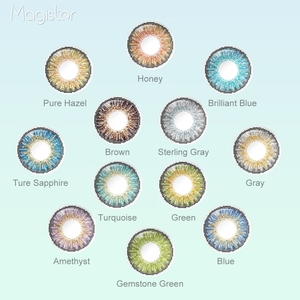 Magister 뜨거운 판매 스타 3 톤 컬러 콘택트 렌즈 멋진 봐 싸구려 컬러 연락처 14.5 아이 콘택트 렌즈 - Product Image 2