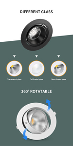 Mağaza için 4 yollu dönebilir 7 inç kesim led downlight - Product Image 5