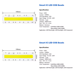 LED COB lambası çip 30W 50W 70W 100W 150W LED ampul çip 220V giriş akıllı IC LED sürücü için DIY LED projektör - Product Image 4