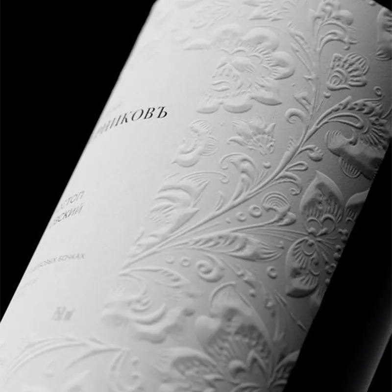 Impressão personalizada Textura De Luxo Embalagem Privada Etiqueta De Vinho Impermeável Relevo Etiquetas De Vinho Tinto Para Garrafas