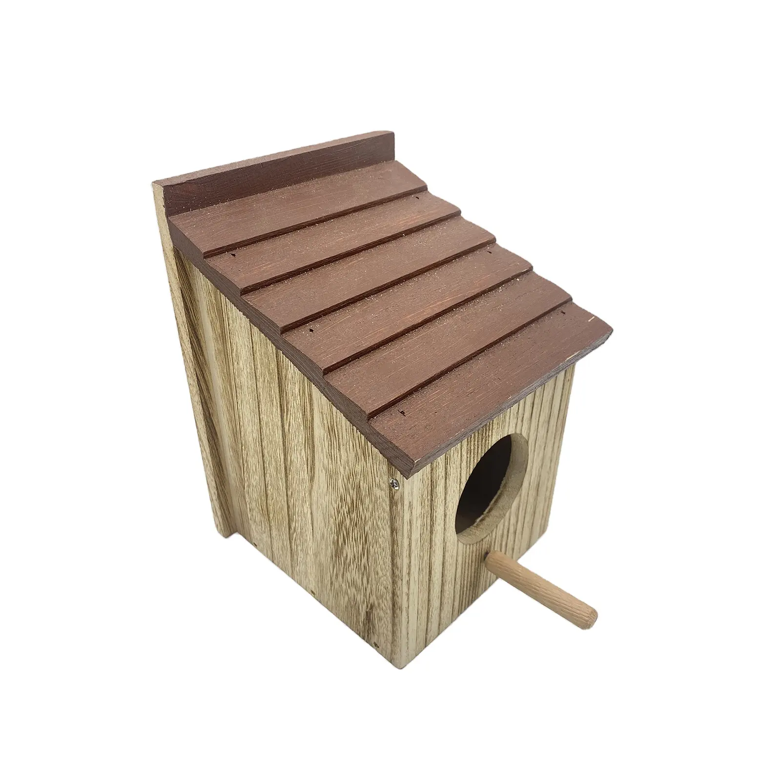 Fabbrica di Fengzhi in legno nido di uccello giardino creativo esterno in legno uccello casa da tavolo camera da letto decorazione cabina stile casa piatta