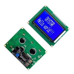 LCD12864 Anzeigenmodul 128 × 64 4,5 ~ 5,5 V weißer Text auf blauem Hintergrund LCD-Modul