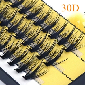 20D vizon süper küme kirpik uzatma doğal küme düğüm ücretsiz vizon küme Flare kirpik - Product Image 2