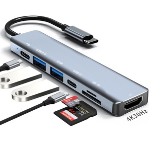 USB扩展器七合一扩展坞跨境点兼容Type-C USB 3.0微型USB适用于各种计算机新产品 - Product Image 1