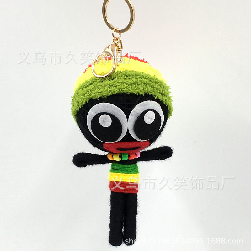 Color hat with key ring
