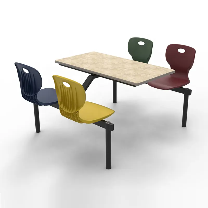 Cantina escolar barata mesa de jantar e cadeira para criança