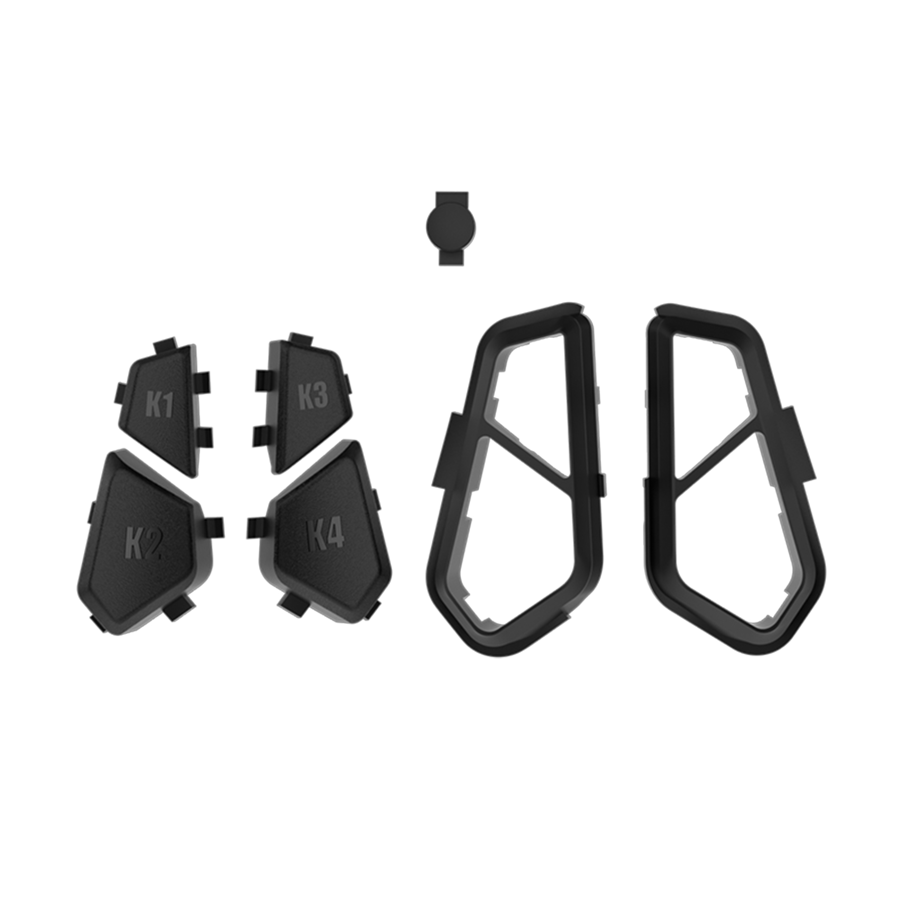 Le dos solide du noir K1 K2 K3 K4 boutonne JVX3M001WS