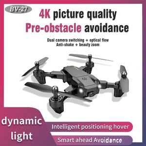 โดรนสี่ใบพัด BV27องศา,กล้องมืออาชีพ4K กล้อง HD คู่หลีกเลี่ยงสิ่งกีดขวาง WiFi Fpv พร้อมระบบไฟ LED แสดงโดรน - Product Image 6