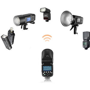 GODOX工厂专业速度计TTL圆头相机闪光灯Godox V1版通用相机 - Product Image 2