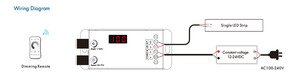 1CH 20A 12-24VDC CV V1 B Dual Knob Constant Voltage LED Dimmer <strong>with</strong> Digitaldipplay <strong>Controller</strong> - Product Image 6