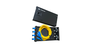 Panel de conexión de fibra compacto 4 o 8 o 12 puertos Mini ODF Desktop admite conectores SC/FC Simplex para Terminación de fibra óptica - Product Image 2