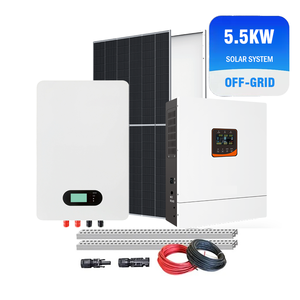 6000瓦太阳能电池板套件6kw 8kw发电机10kw 20kw家用太阳能系统