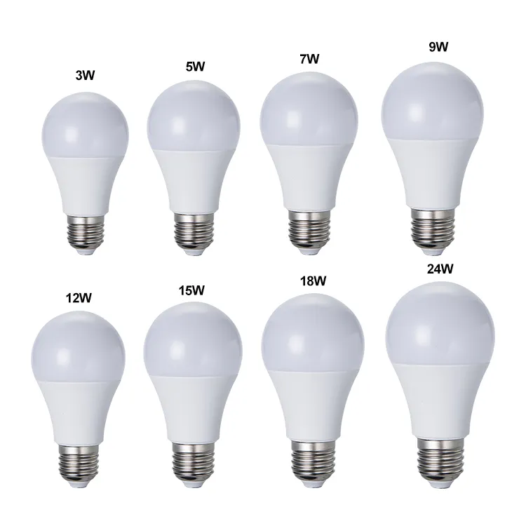 สีขาวอลูมิเนียมร่างกาย Led หลอดไฟ Skd ชุด7วัตต์12วัตต์