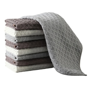 Multi-functional Large Coffee Specific Absorbent Quick Dry Cleaning Cloth <strong>Big</strong> Waffle Grid Design Kitchen <strong>Towel</strong> - Product Image 1