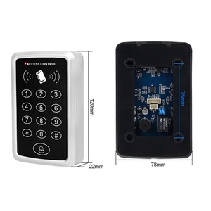 Sistema de control de acceso de puerta de plástico barato 125KHz EM RFID teclado controlador de acceso sistema de seguridad para el hogar - Product Image 2