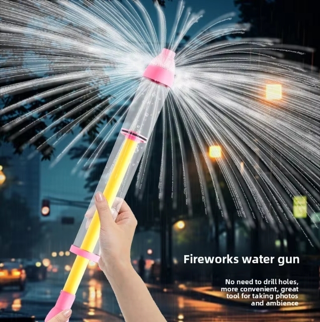 Fireworks scatter water cannon-pink