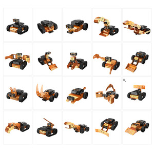 Robot de codificación Qdee Toys Robot para niños Estudiantes Escuela Micro: Bit Learning Robot Kit Python
