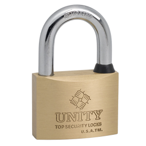 UNITYブランドGGRF防水真ちゅう製南京錠、コンピューターキー付き - Product Image 1