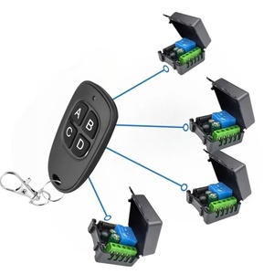 4 pulsanti 433 Mhz EV1527 codice di apprendimento telecomando universale per la porta del Garage sistema di allarme per auto
