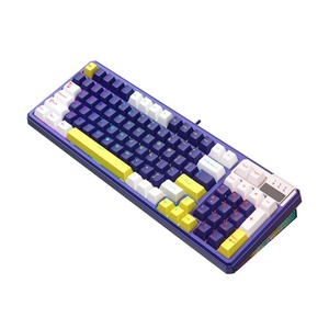 ESGAMING 98 teclas Teclado mecánico externo multicolor para juegos Diseño 96% Estructura de junta ergonómica Teclado de computadora - Product Image 2