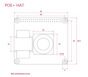 Power over Ethernet oficial de Raspberry Pi + HAT 802.3af PoE Network Power-El equipo de abastecimiento requiere soporte para RPI 3B + 4B - Product Image 5