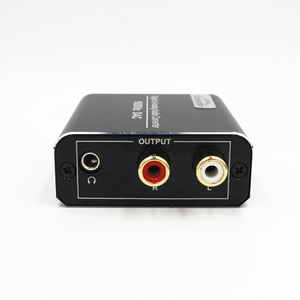Convertidor de Audio Digital Coaxial óptico a analógico, 192 khz, DAC, Digital SPDIF Toslink A Adaptador de Audio estéreo analógico L/R