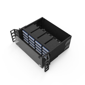 Precio de fábrica 4 RU Puerto fijo 384 LC/SC/ST/FC SPCC Panel de conexión de fibra óptica para centro de datos - Product Image 2