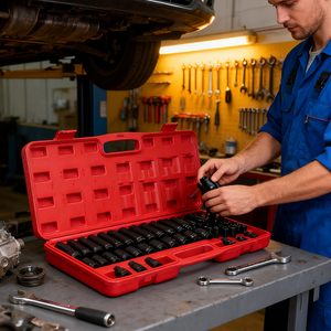 35-Piece 1/2-inch Metric không khí tác động cờ lê ổ cắm Bộ vật liệu CR-V OEM cấp công nghiệp tự động sửa chữa công cụ thiết lập - Product Image 1