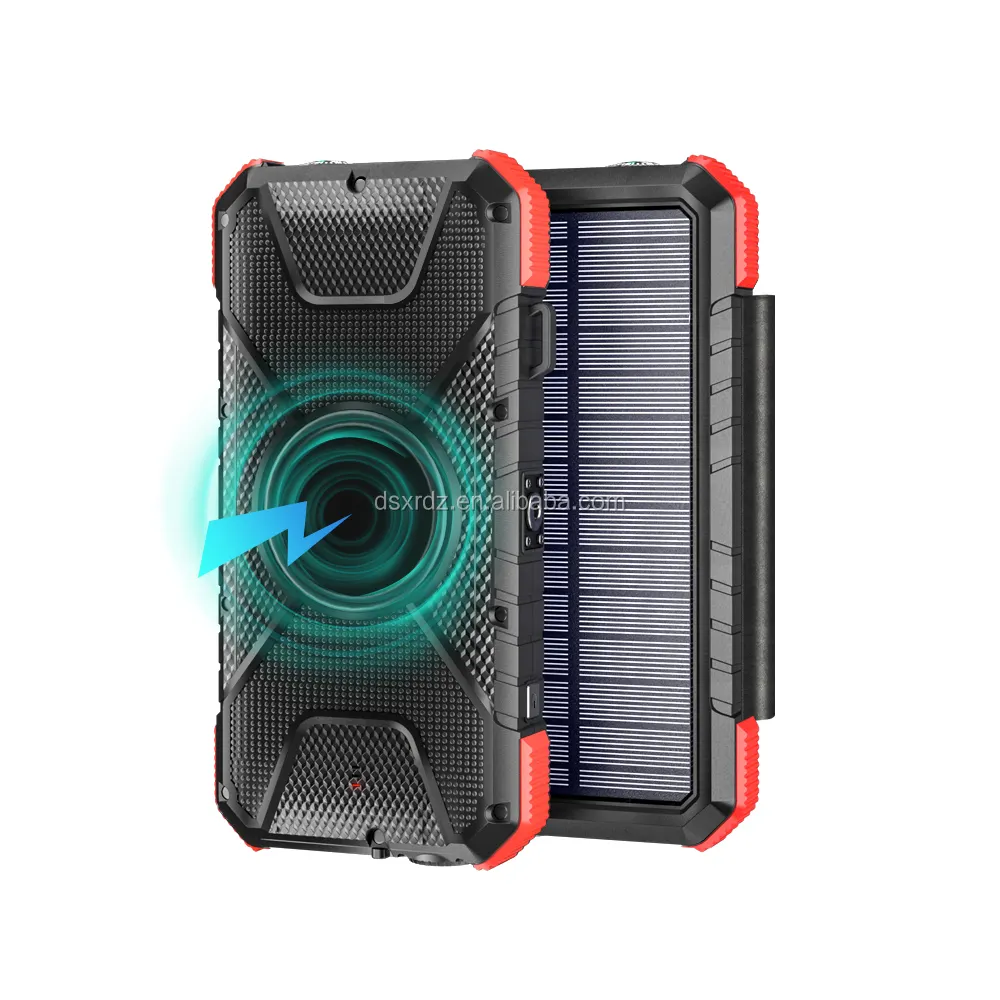 BLAVOR-cargador Solar PN-W12 Plus, batería externa de 20000mAh con 4 paneles solares, cargador de teléfono portátil, paquete de batería para acampar al aire libre