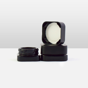 5ml 9ml Child Proof Airtight Black Square Concentrate <strong>Jars</strong> <strong>Cream</strong> Containers Cube Black <strong>Jar</strong> Oil Portable Containers with LIds - Product Image 6