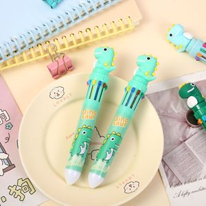 YB 36PC Phim Hoạt Hình Khủng Long Mười Màu Bút Bi Cho Sinh Viên Dễ Thương Nhiều Màu Bút Trẻ Em Của Giải Thưởng Trở Lại Trường Học Văn Phòng Phẩm - Product Image 3