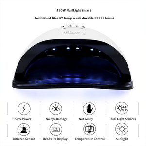UV LED Lamp For, Nails Drying Manicure Lamp <strong>With</strong> <strong>Memory</strong> Function <strong>LCD</strong> <strong>Display</strong> 180W Professional LED Nail Lamp Nail Art Salon Tool - Product Image 3