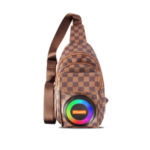 Multifunctional 10W RGB Light Woofer <strong>Cycling</strong> Running Fashionable Waist Bag Memory Card TF Card for Audio Players Homeless People