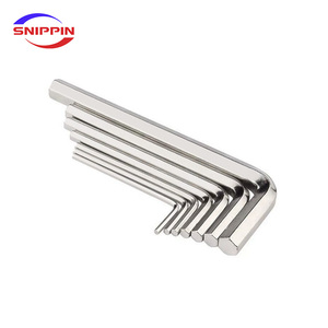 304不锈钢L型双头螺丝刀六角扳手套装内六角扳手套装手动工具H1.5H2M3H4H5H6H8 - Product Image 6