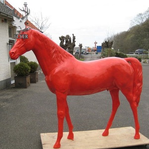 Vườn Trang Trí Sợi Thủy Tinh Lớn Horse Char Đồ Nội Thất Cho Trẻ Em Ngồi - Product Image 5