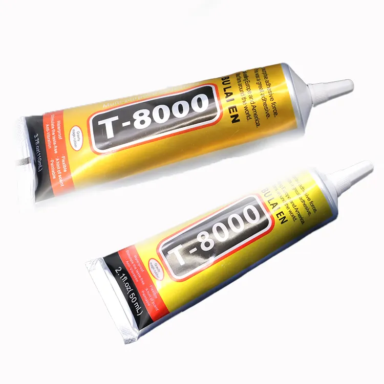 50ml T8000 Earphone Sealant Super Glue Adhesives Clothe Leather Jewelry Point Drill Mobile Phone Screen Frame Repair