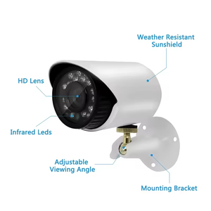 8CH KIT sistema di telecamere CCTV visione notturna a infrarossi 3.6mm obiettivo P2P XVR 6 in 1 cablato 8 telecamere Kit telecamera di sicurezza - Product Image 5