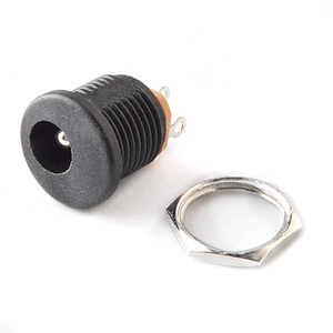 DC-022 ses jakı ve DC güç girişi fiş konnektörü 5.5 2.1mm bakır kontak soketi kalite DC soket güç girişi - Product Image 6