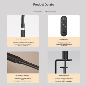 新款13w黑色工作灯，带柔性软管发光二极管台灯台灯，适用于多场景。 - Product Image 6