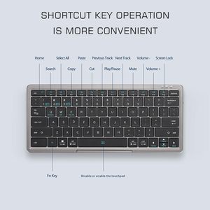 Ultraslim mini teclado touchpad mini clavier <span class=keywords><strong>bluetooth</strong></span> Scissor tipo c teclado com pu case para telefone e tablet