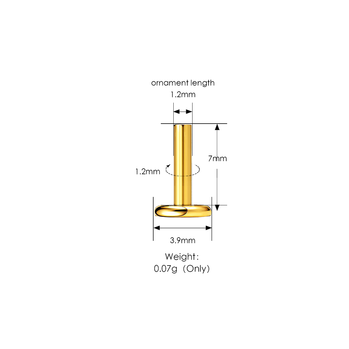 Gold Plated - 7mm