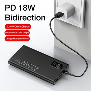 New Model Hot Sale Quick Charge <strong>QC3.0</strong> PD22.5w 3 <strong>Output</strong> Double <strong>Input</strong> 20000mah Super Fast Charge <strong>Power</strong> <strong>Bank</strong> 10000mah - Product Image 4
