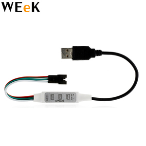 Миниатюрный USB RGB светодиодный контроллер SP002E для WS2812B WS2812, 5 В постоянного тока, 3 клавиши, Пиксельная Светодиодная лента Dream Color, модуль JQ Light - Product Image 1