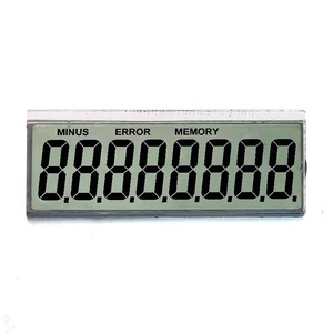 Monocromatico produttore LCD personalizzato 7 segmento 4 cifre TN STN FSTN VA display LCD schermo distributore carburante modulo display LCD