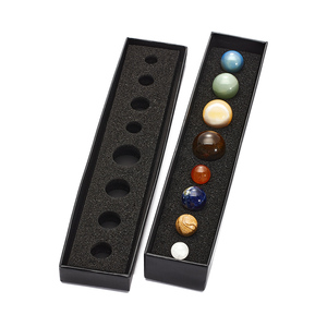 Doğal kristal sekiz gezegen taş süsler evren galaxy güneş sistemi yıldızstellar bilim gezegen kutu seti - Product Image 6